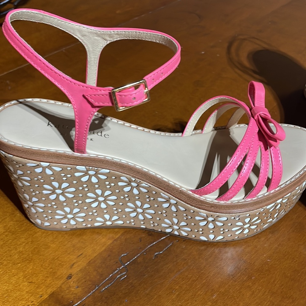 Kate Spade wedges pink - Picture 4 of 5